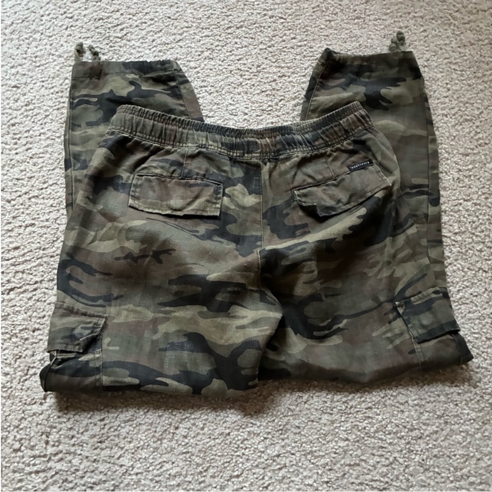 WAS $48 Sanctuary x Anthro linen camo cargo capris - Picture 7 of 15
